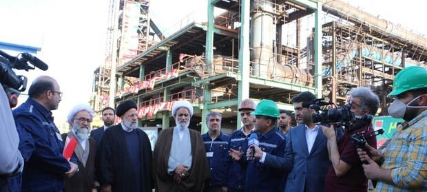 بزرگترین کارخانه آهن اسفنجی کشور در اهواز افتتاح شد