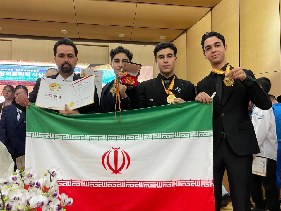 حضور درخشان دانش آموزان مخترع ایرانی  با کسب ۲ مدال طلا
