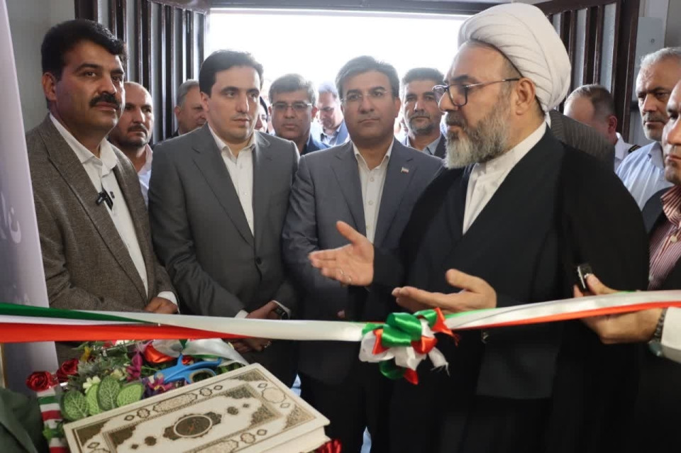 آئین بهره‌برداری از مرکز جامع سلامت نصیرآباد  و خشت گذاری ۶ مدرسه ۱۵ کلاسه در باغستان