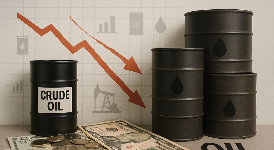 افت قیمت نفت در پی نگرانی از مازاد عرضه