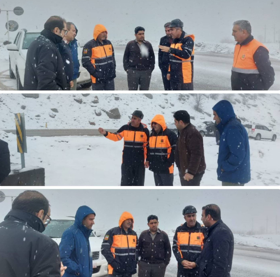 بازدید سرپرست معاونت راهداری از محورهای مواصلاتی و پروژه‌های ایمن‌سازی شهرستان روانسر