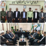 دیدار مدیر عامل شرکت آغاجاری با فرماندهان انتظامی امیدیه و آغاجاری